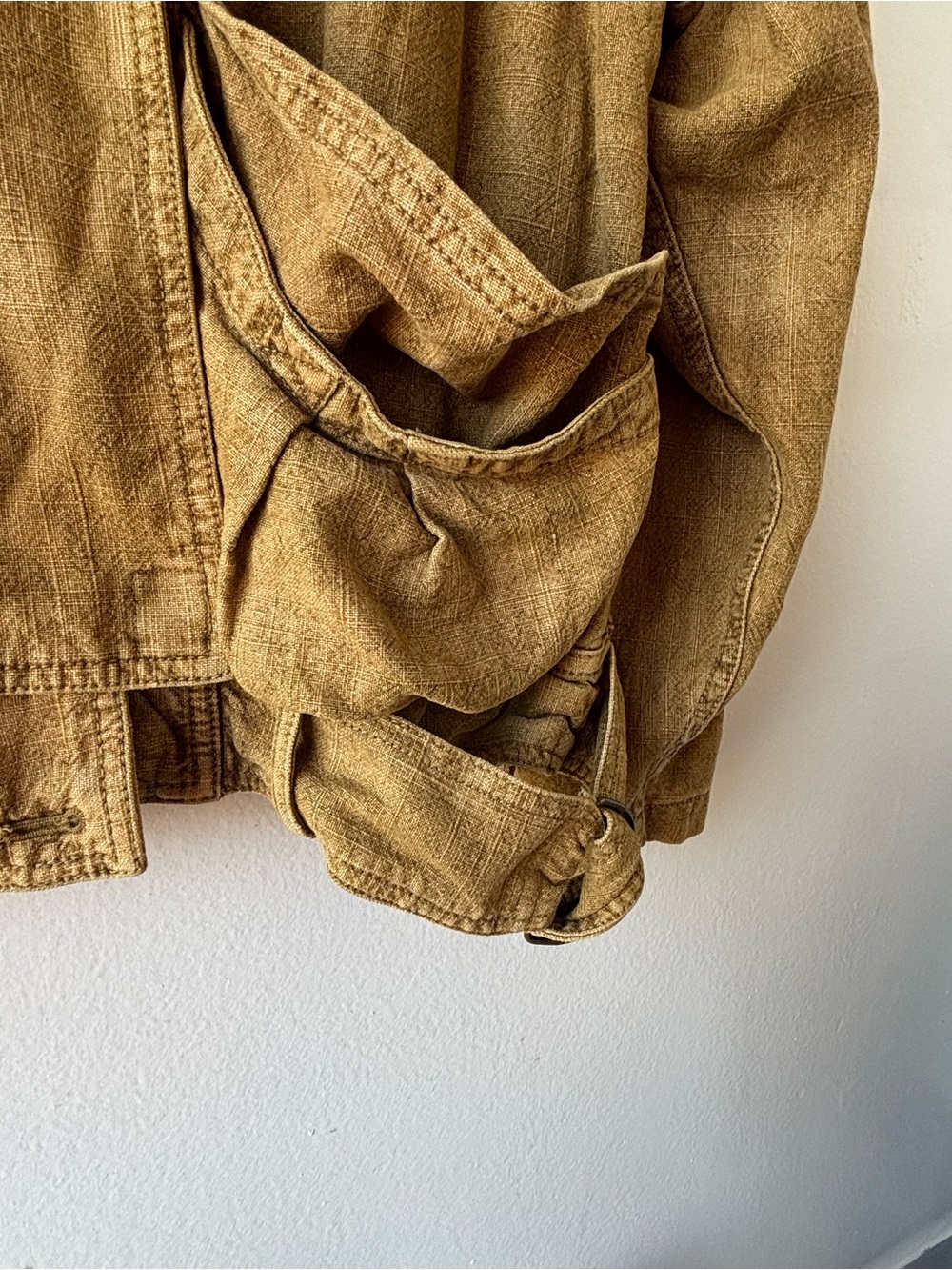 Free People Utility Jacket in Mustard - Picture 4 of 6